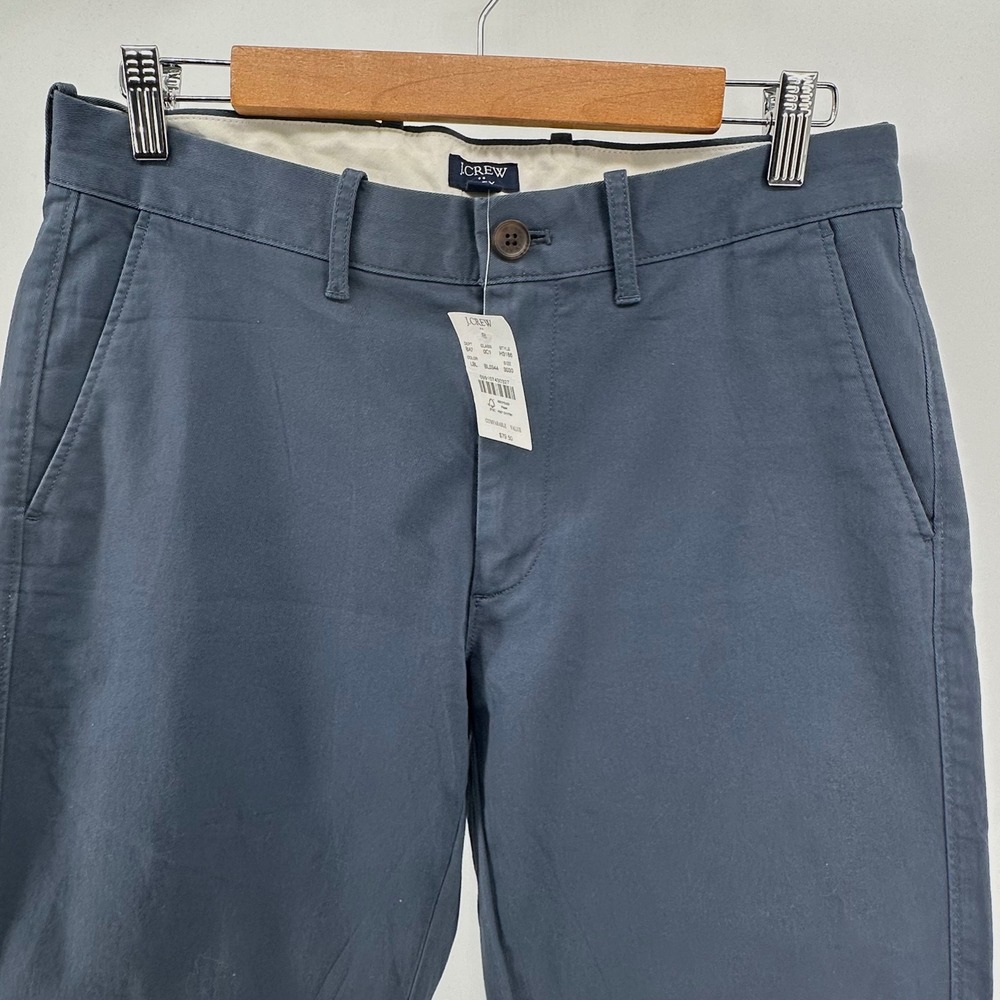 NEW J.Crew Flex Straight Chino Pants Mens 30x30 Blue - Picture 6 of 14